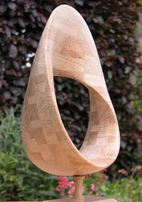 Möbius strip made of wood